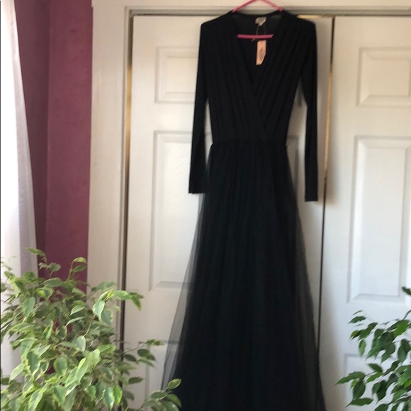 Blush Dresses & Skirts - May Sale 🌸 Black evening gown tulle skirt